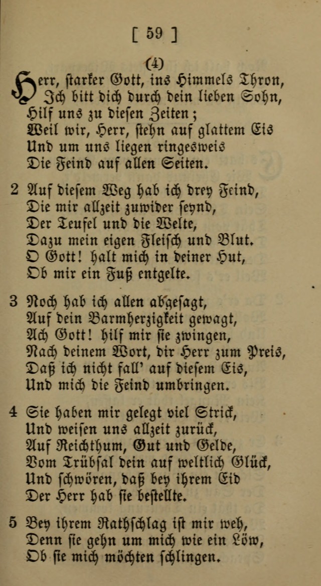 Eine unparteiische Lieder-Sammlung zum Gebrauch beim Oeffentlichen Gottesdienst und Häuslichen Erbauung page 59