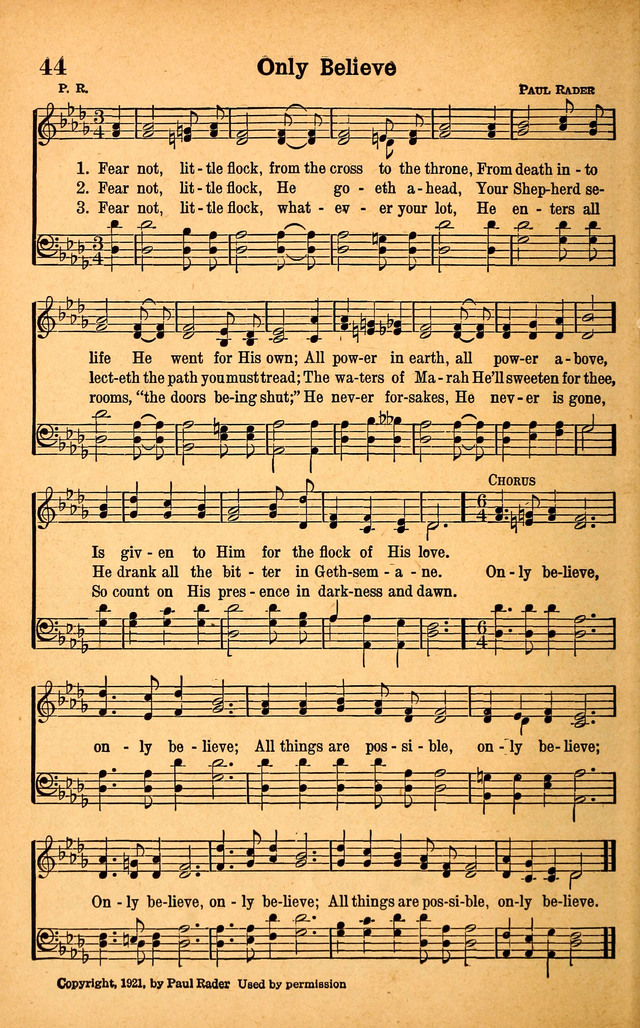 Evangel Songs page 44