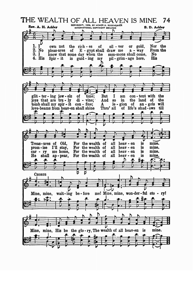 Favorites Number 2: A Collection of Gospel Songs page 74