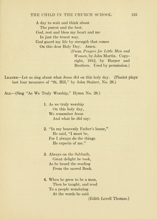 A First Book in Hymns and Worship page 125