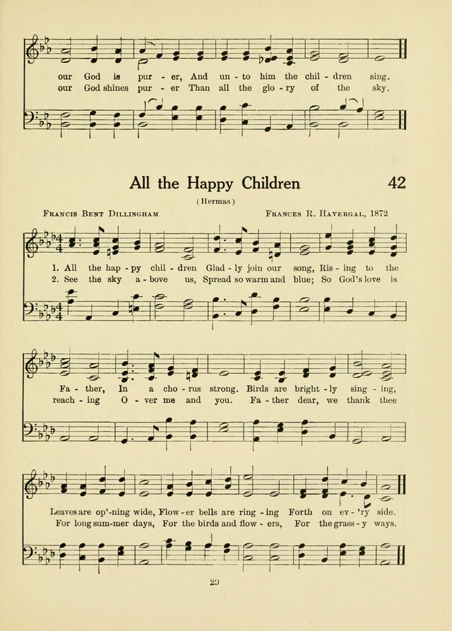 A First Book in Hymns and Worship page 29