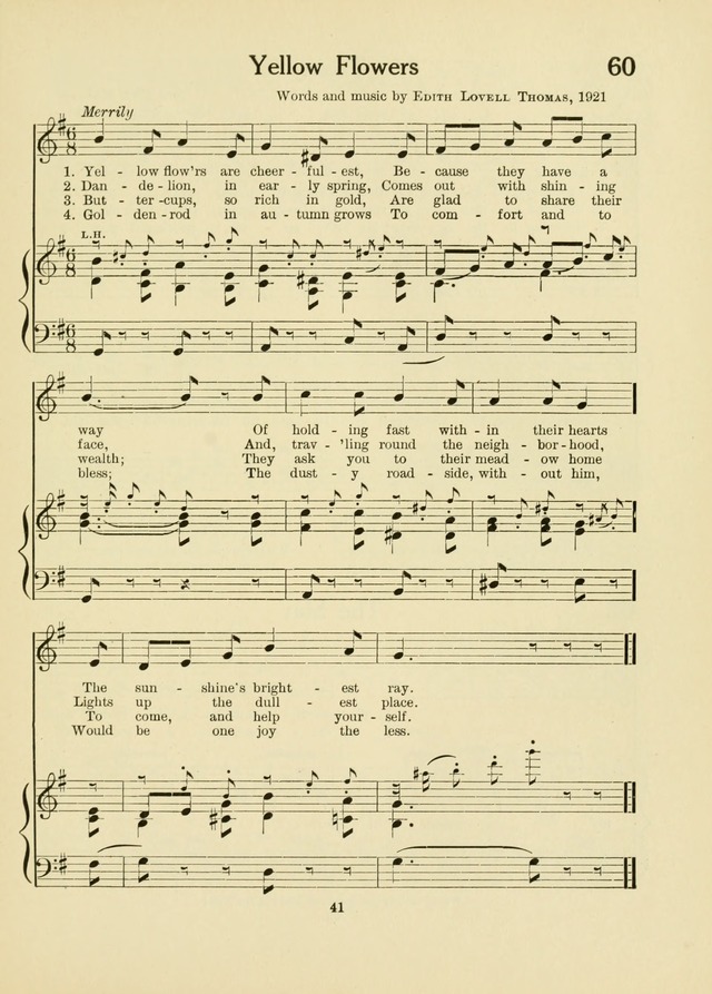 A First Book in Hymns and Worship page 41