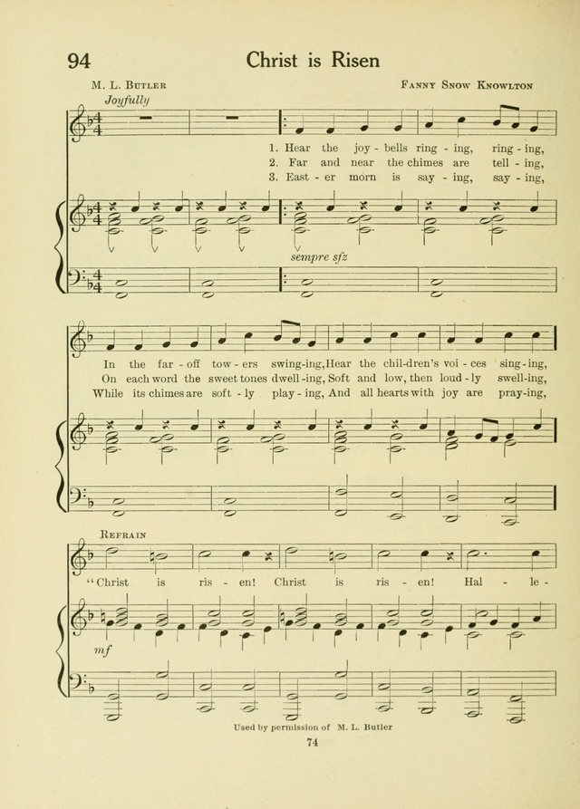 A First Book in Hymns and Worship page 74