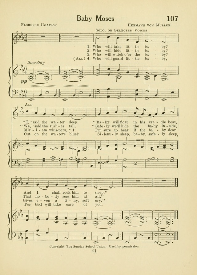 A First Book in Hymns and Worship page 91