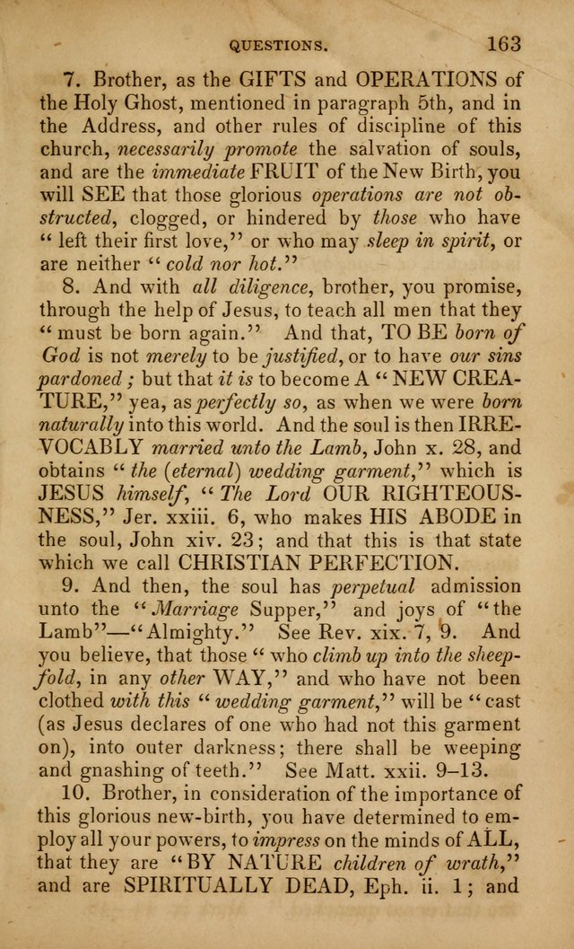 The Faith and Doctrines of the Church of the Eternal Son: intended as a church book for the church of the Eternal Sons generally... to which is added a number of select hymns adapted to the worship... page 163