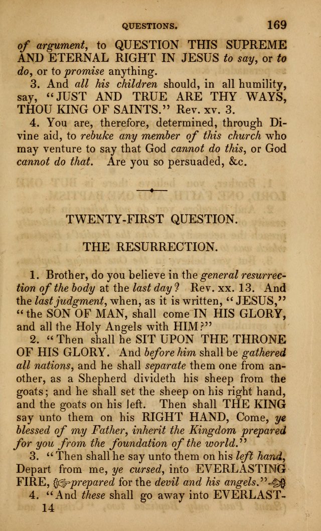 The Faith and Doctrines of the Church of the Eternal Son: intended as a church book for the church of the Eternal Sons generally... to which is added a number of select hymns adapted to the worship... page 169