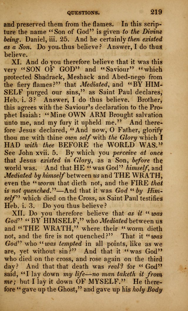 The Faith and Doctrines of the Church of the Eternal Son: intended as a church book for the church of the Eternal Sons generally... to which is added a number of select hymns adapted to the worship... page 219