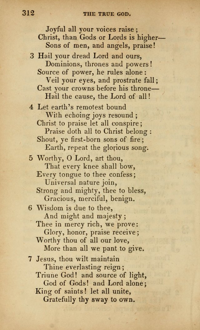 The Faith and Doctrines of the Church of the Eternal Son: intended as a church book for the church of the Eternal Sons generally... to which is added a number of select hymns adapted to the worship... page 312