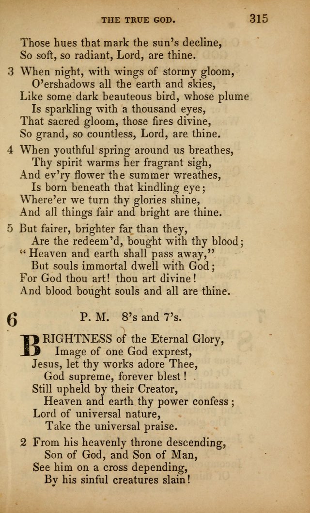 The Faith and Doctrines of the Church of the Eternal Son: intended as a church book for the church of the Eternal Sons generally... to which is added a number of select hymns adapted to the worship... page 315
