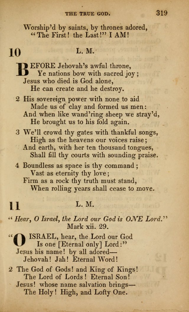 The Faith and Doctrines of the Church of the Eternal Son: intended as a church book for the church of the Eternal Sons generally... to which is added a number of select hymns adapted to the worship... page 319