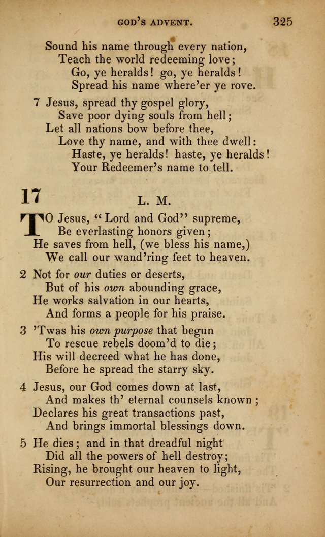 The Faith and Doctrines of the Church of the Eternal Son: intended as a church book for the church of the Eternal Sons generally... to which is added a number of select hymns adapted to the worship... page 325