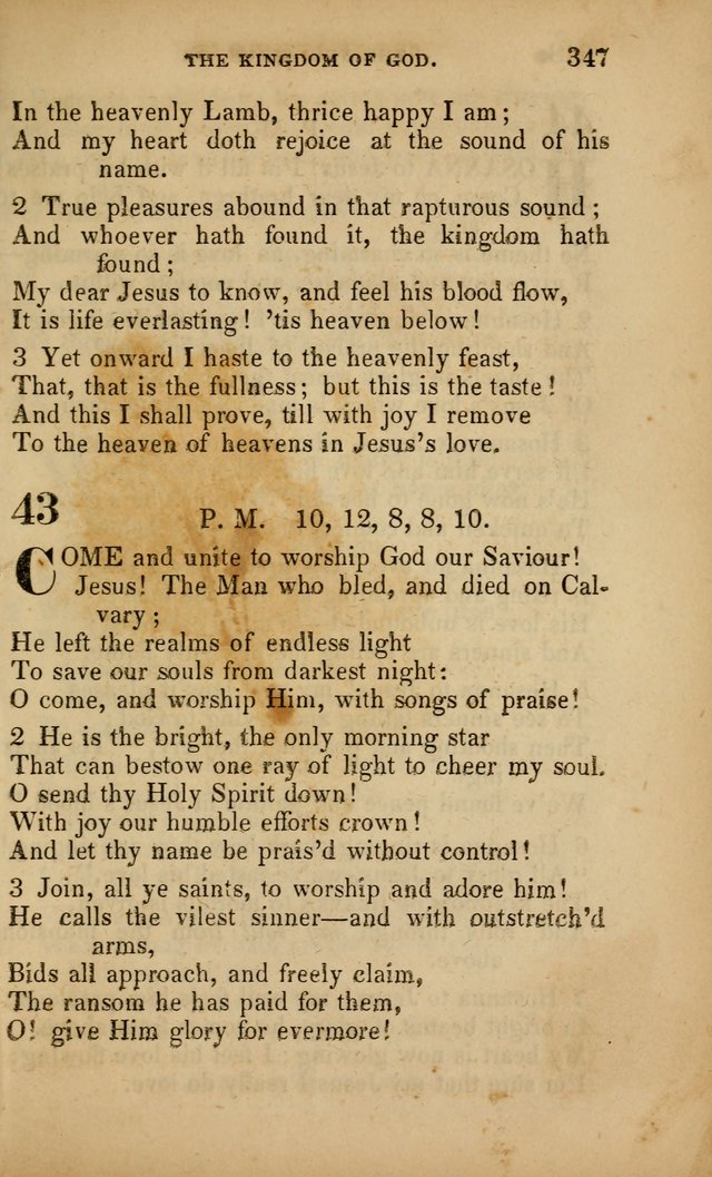 The Faith and Doctrines of the Church of the Eternal Son: intended as a church book for the church of the Eternal Sons generally... to which is added a number of select hymns adapted to the worship... page 347