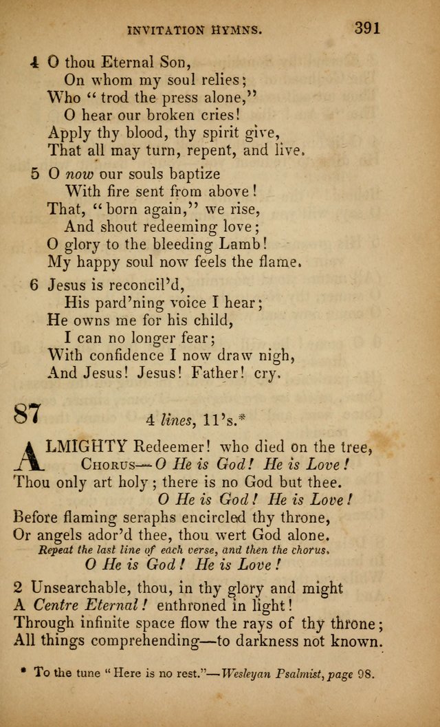 The Faith and Doctrines of the Church of the Eternal Son: intended as a church book for the church of the Eternal Sons generally... to which is added a number of select hymns adapted to the worship... page 391