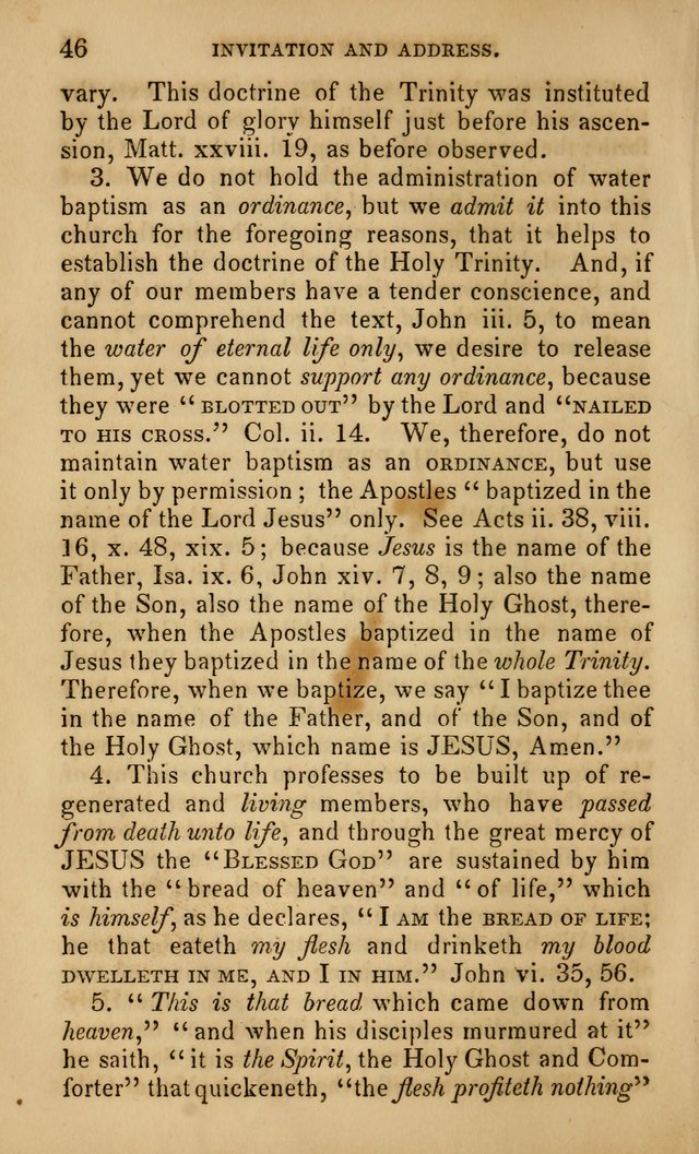 The Faith and Doctrines of the Church of the Eternal Son: intended as a church book for the church of the Eternal Sons generally... to which is added a number of select hymns adapted to the worship... page 46