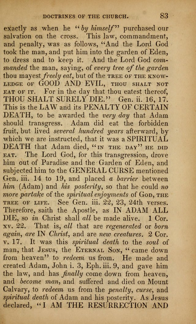 The Faith and Doctrines of the Church of the Eternal Son: intended as a church book for the church of the Eternal Sons generally... to which is added a number of select hymns adapted to the worship... page 83