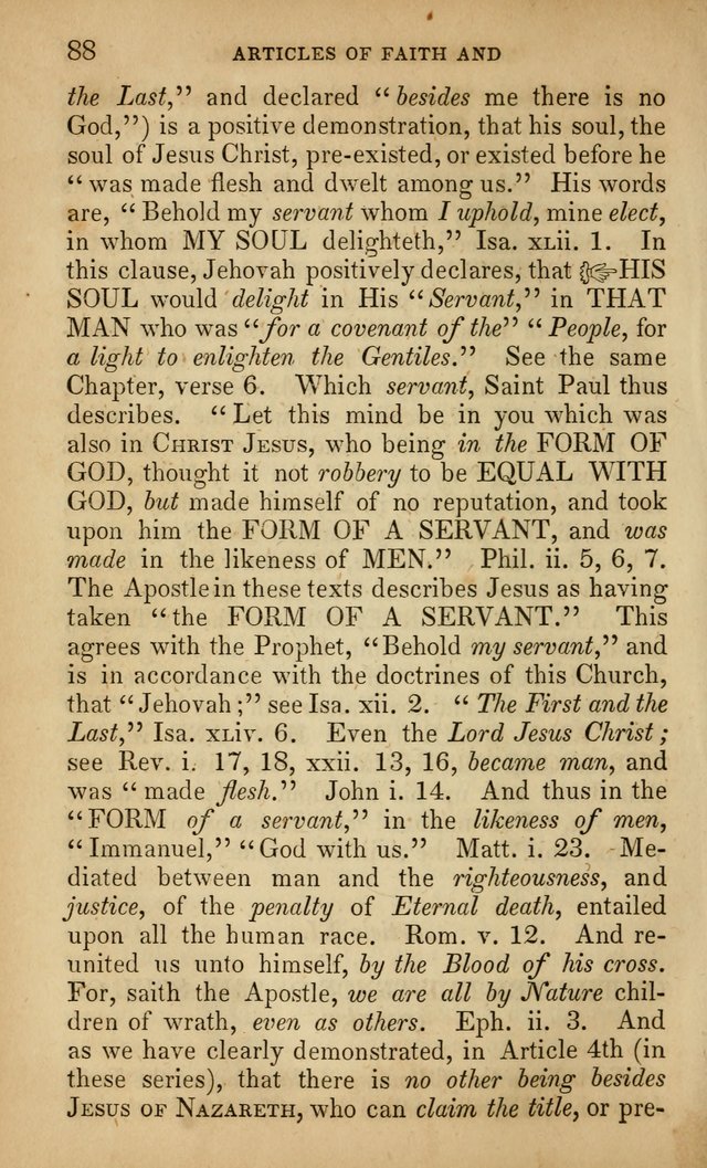 The Faith and Doctrines of the Church of the Eternal Son: intended as a church book for the church of the Eternal Sons generally... to which is added a number of select hymns adapted to the worship... page 88