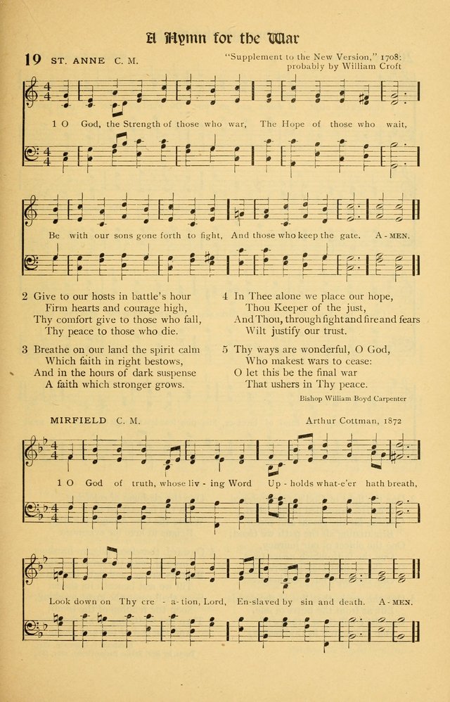 For God and Country: Hymns for use in War Time page 17