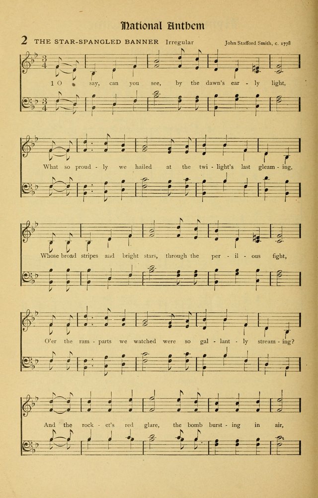 For God and Country: Hymns for use in War Time page 2