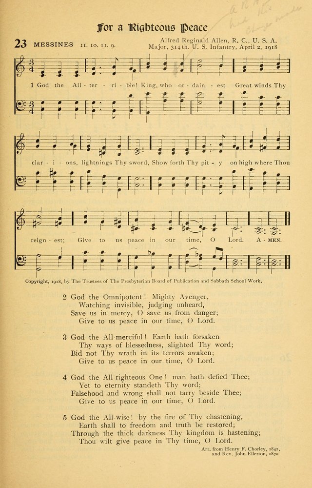 For God and Country: Hymns for use in War Time page 21