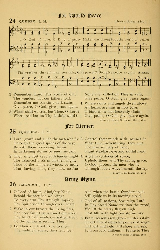 For God and Country: Hymns for use in War Time page 22