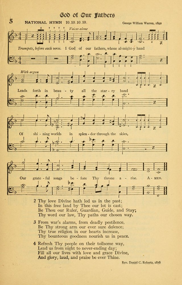 For God and Country: Hymns for use in War Time page 7