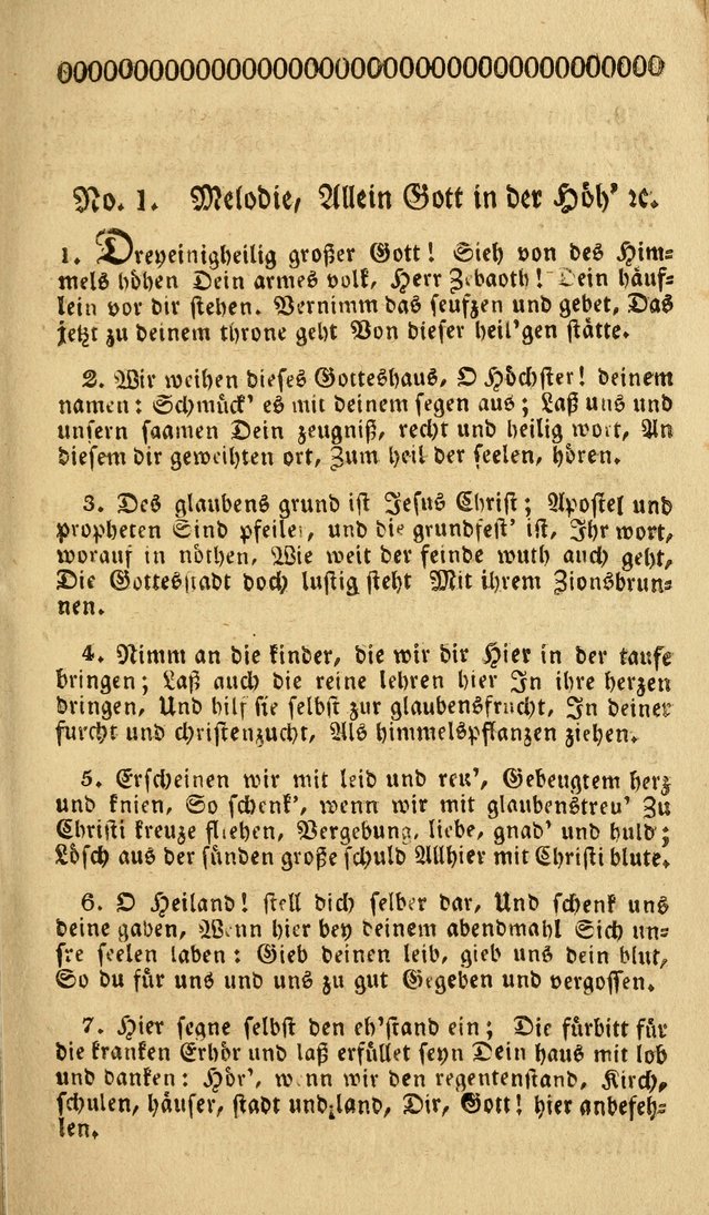 Frohe, Gott geheiligte Gesänge: zur feyerlichen einweihung der deutsch reformirten Salems-kirche, in Härrisburg, am 4ten August, 1822. John Weinbrenner, prediger der gemeine. page 2