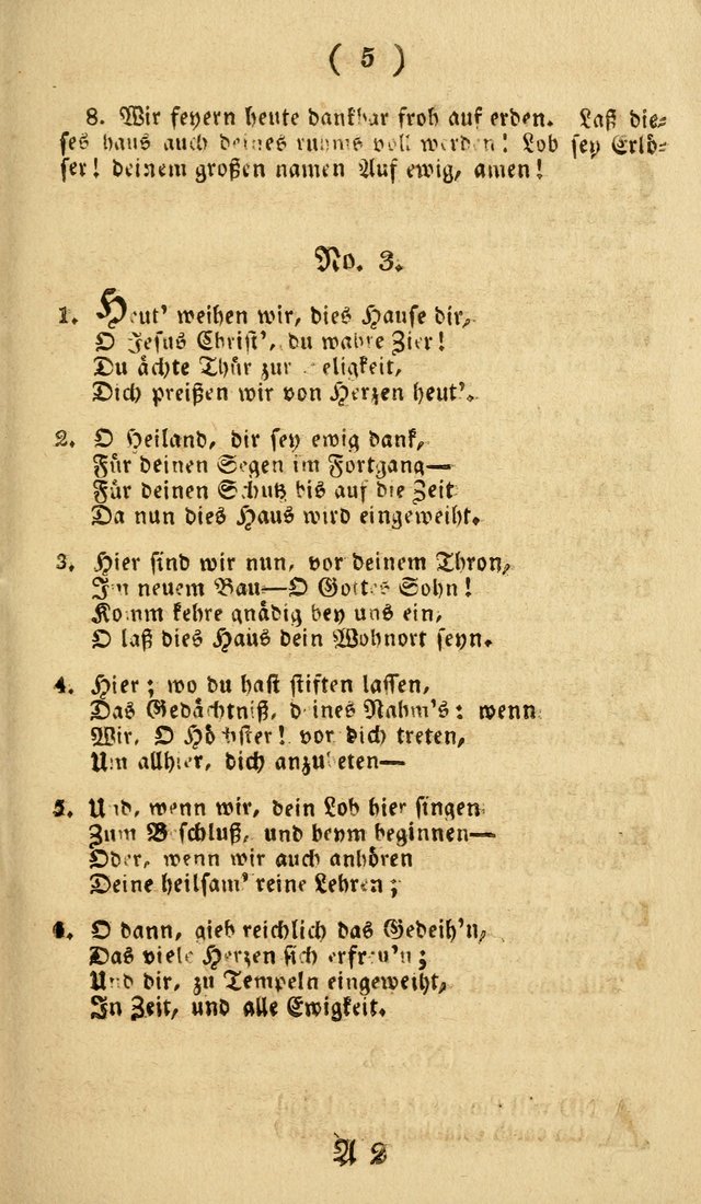 Frohe, Gott geheiligte Gesänge: zur feyerlichen einweihung der deutsch reformirten Salems-kirche, in Härrisburg, am 4ten August, 1822. John Weinbrenner, prediger der gemeine. page 4