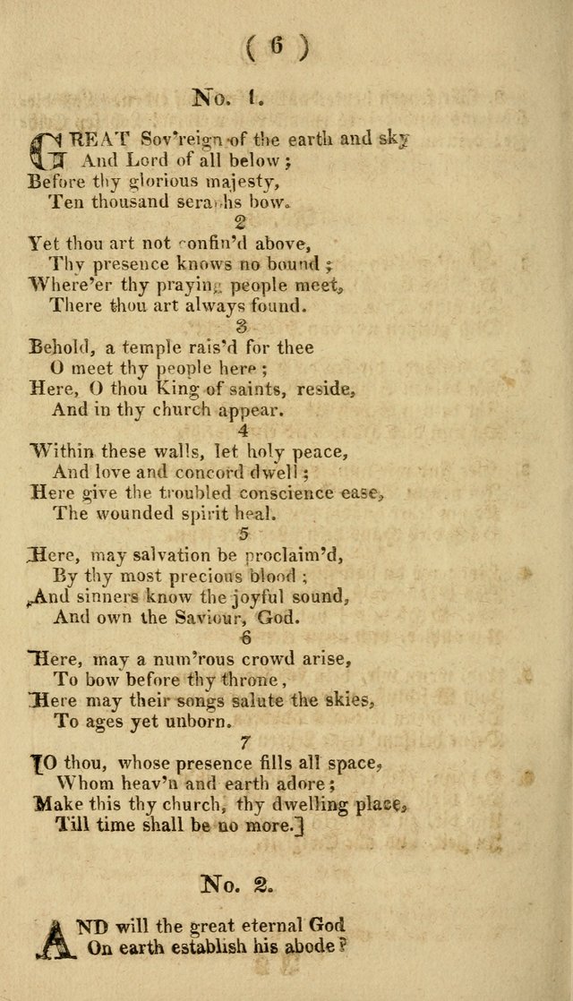 Frohe, Gott geheiligte Gesänge: zur feyerlichen einweihung der deutsch reformirten Salems-kirche, in Härrisburg, am 4ten August, 1822. John Weinbrenner, prediger der gemeine. page 5