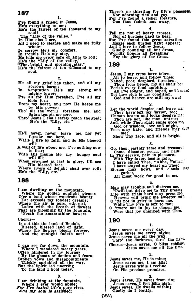 Favorite Gospel Songs page 160