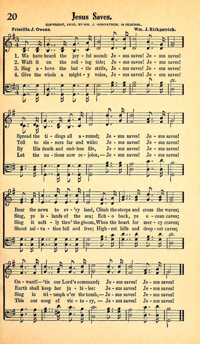 Full Gospel Songs page 20