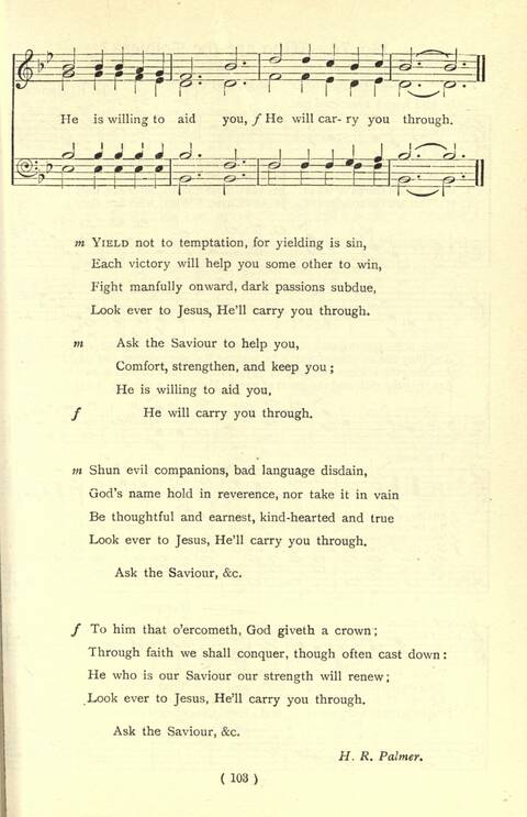 The Fellowship Hymn Book page 103