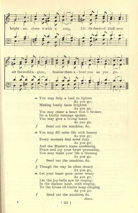 The Fellowship Hymn Book page 121