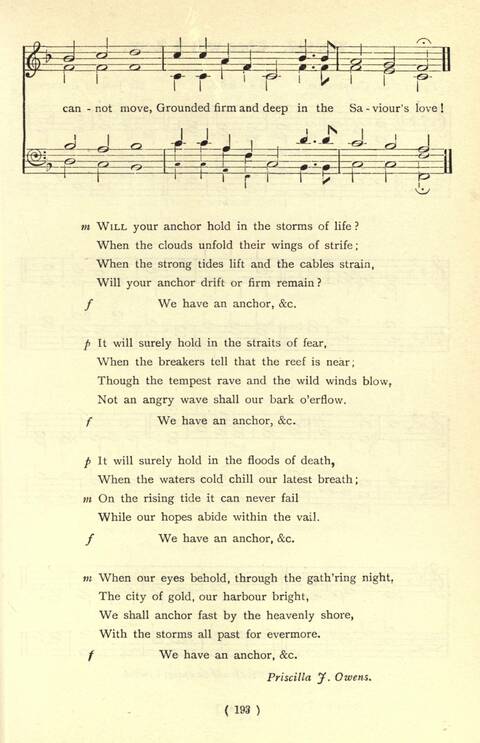 The Fellowship Hymn Book page 193