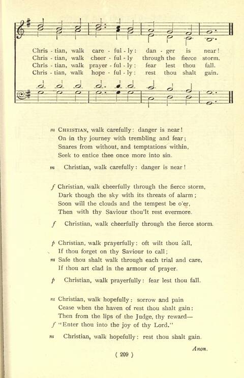 The Fellowship Hymn Book page 209
