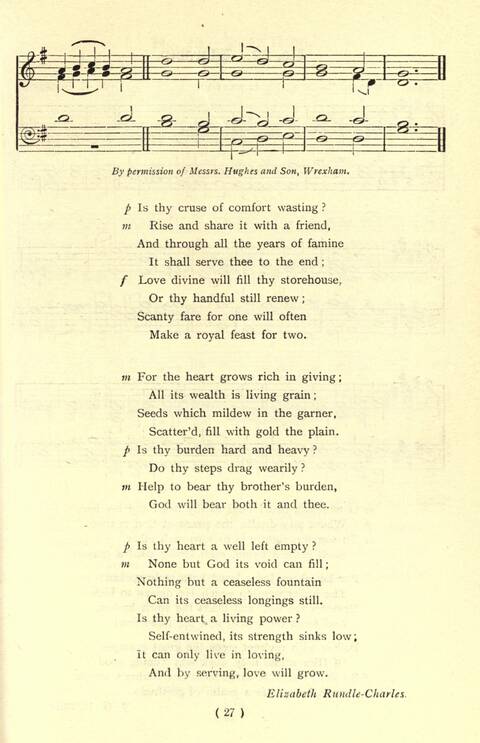 The Fellowship Hymn Book page 27