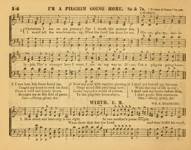 Fresh Laurels for the Sabbath School, A new and extensive collection of music and hymns. Prepared expressly for the Sabbath Schools, Etc. page 19