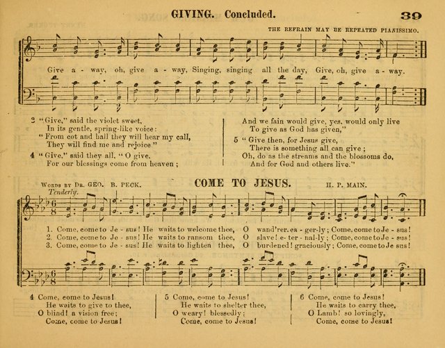 Fresh Laurels for the Sabbath School, A new and extensive collection of music and hymns. Prepared expressly for the Sabbath Schools, Etc. page 44