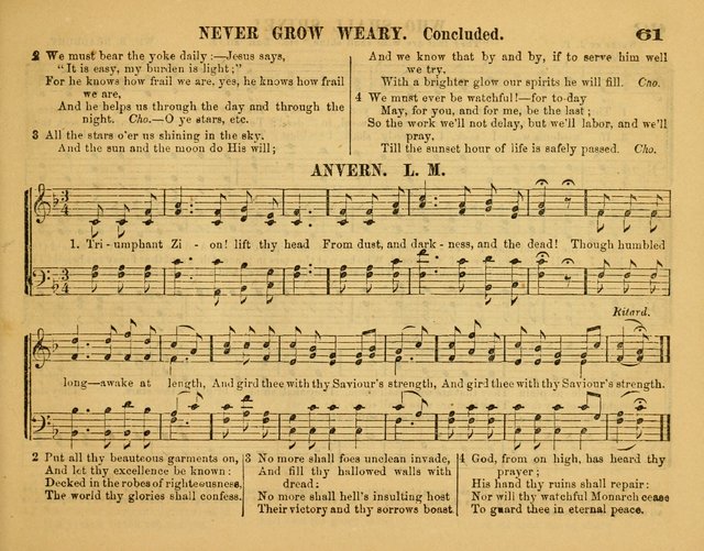 Fresh Laurels for the Sabbath School, A new and extensive collection of music and hymns. Prepared expressly for the Sabbath Schools, Etc. page 66