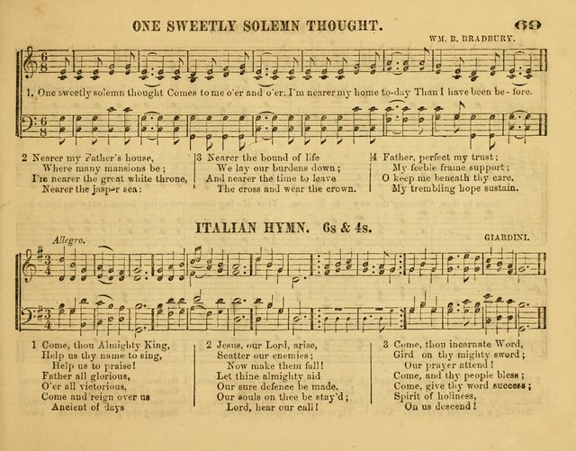 Fresh Laurels for the Sabbath School, A new and extensive collection of music and hymns. Prepared expressly for the Sabbath Schools, Etc. page 74