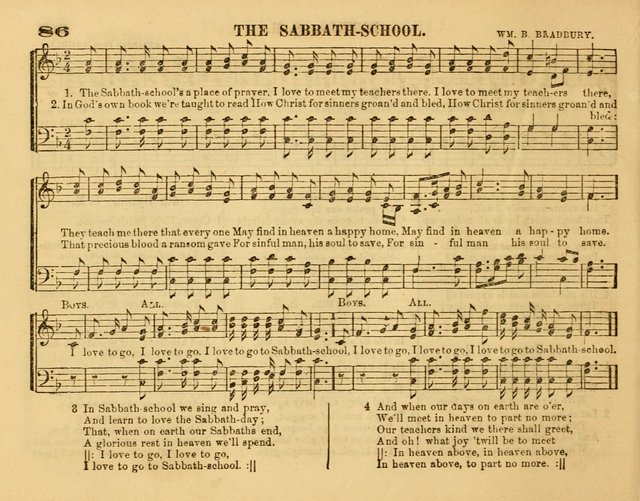 Fresh Laurels for the Sabbath School, A new and extensive collection of music and hymns. Prepared expressly for the Sabbath Schools, Etc. page 91