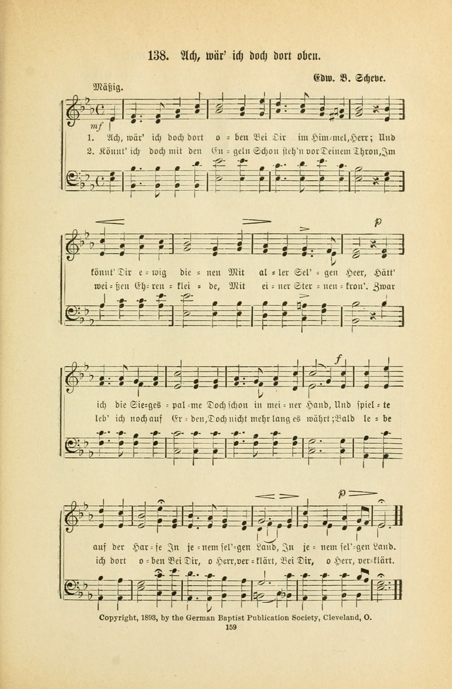 Frohe Lieder und Brüder-Harfe: eine Sammlung von Liedern für Sonntagschulen und Jugendvereine (Spezialle Aufl.) page 159