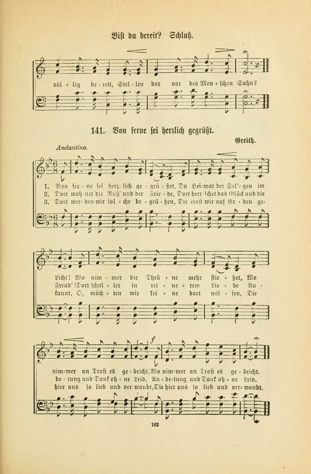 Frohe Lieder und Brüder-Harfe: eine Sammlung von Liedern für Sonntagschulen und Jugendvereine (Spezialle Aufl.) page 163