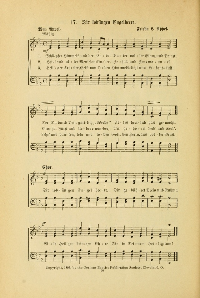 Frohe Lieder und Brüder-Harfe: eine Sammlung von Liedern für Sonntagschulen und Jugendvereine (Spezialle Aufl.) page 20