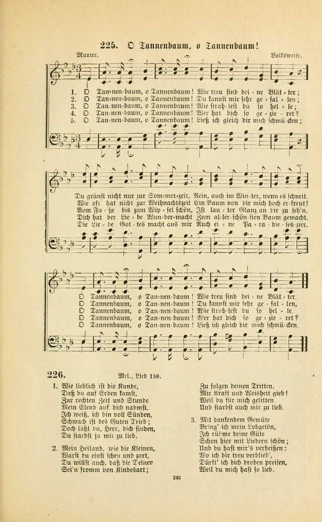 Frohe Lieder und Brüder-Harfe: eine Sammlung von Liedern für Sonntagschulen und Jugendvereine (Spezialle Aufl.) page 243