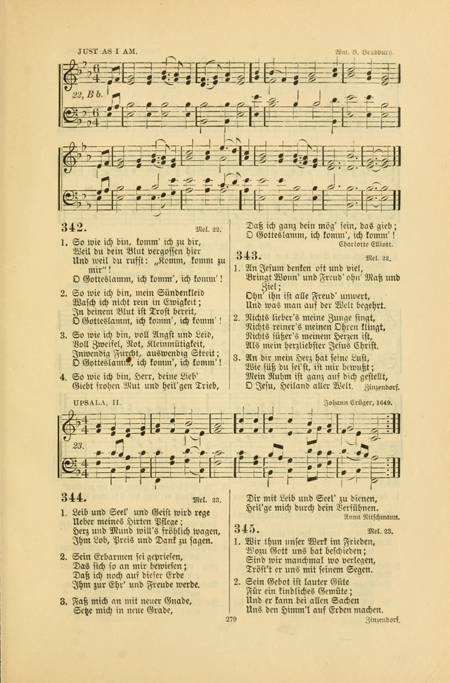 Frohe Lieder und Brüder-Harfe: eine Sammlung von Liedern für Sonntagschulen und Jugendvereine (Spezialle Aufl.) page 279