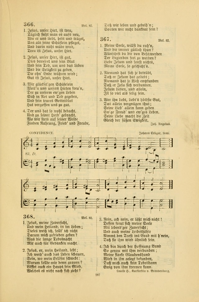 Frohe Lieder und Brüder-Harfe: eine Sammlung von Liedern für Sonntagschulen und Jugendvereine (Spezialle Aufl.) page 287