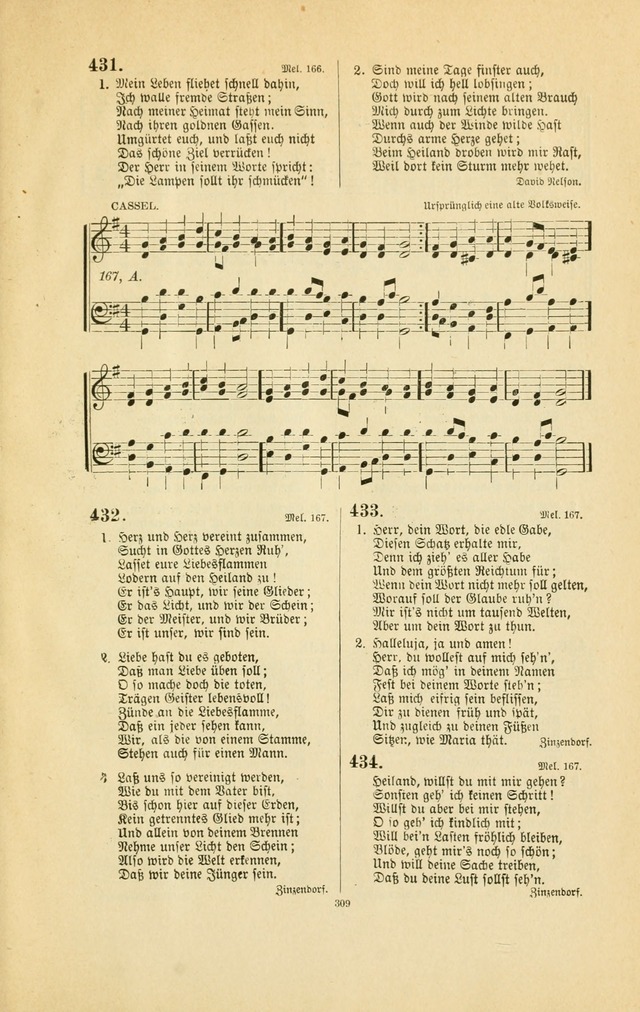 Frohe Lieder und Brüder-Harfe: eine Sammlung von Liedern für Sonntagschulen und Jugendvereine (Spezialle Aufl.) page 309