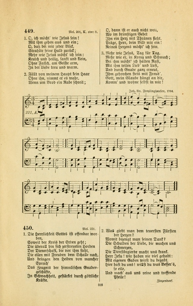 Frohe Lieder und Brüder-Harfe: eine Sammlung von Liedern für Sonntagschulen und Jugendvereine (Spezialle Aufl.) page 315