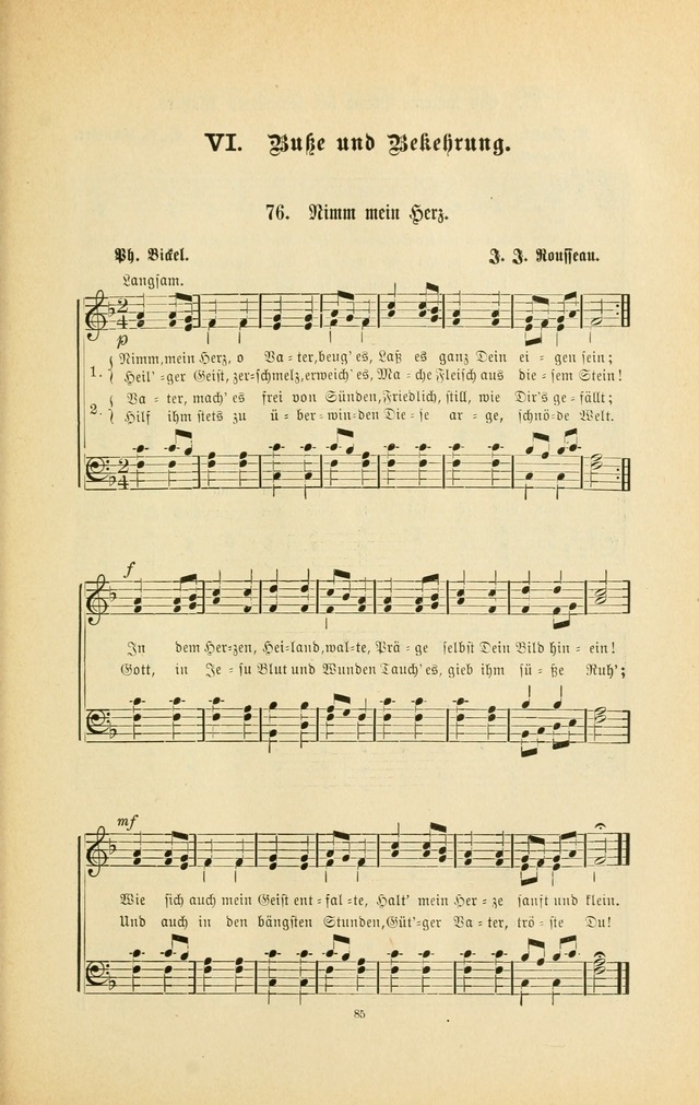 Frohe Lieder und Brüder-Harfe: eine Sammlung von Liedern für Sonntagschulen und Jugendvereine (Spezialle Aufl.) page 85