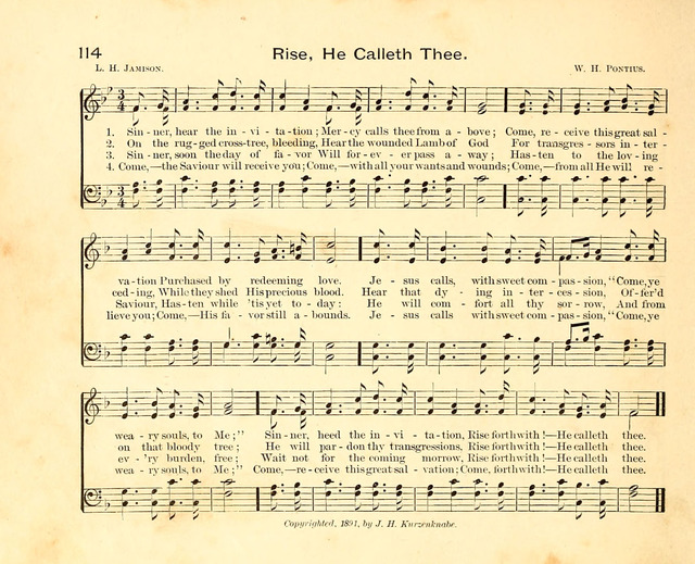 Fair as the Morning. Hymns and Tunes for Praise in the Sunday-School page 112